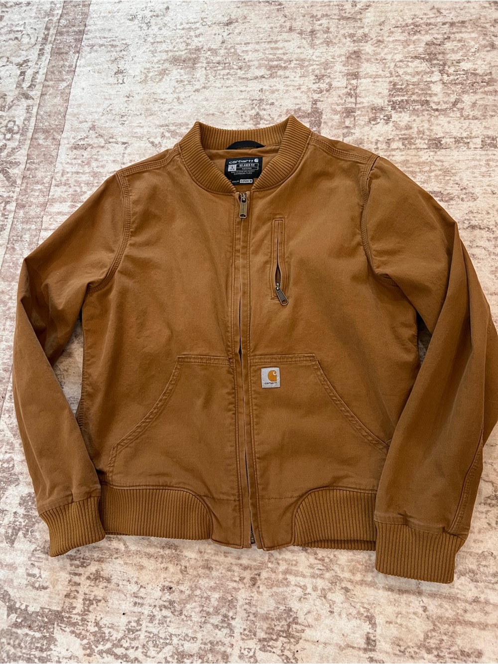 Carhartt Brown Canvas Bomber Jacket